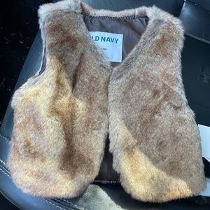 THE CUTEST baby girl faux fur vest NEW
